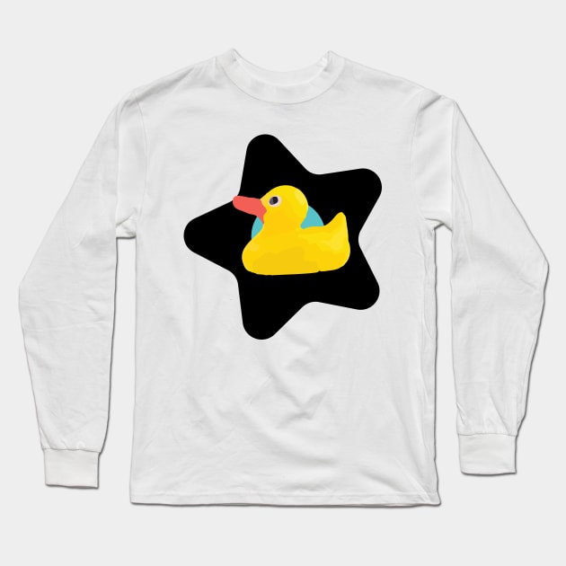 Rubber Duckie II Long Sleeve T-Shirt by DenAlex